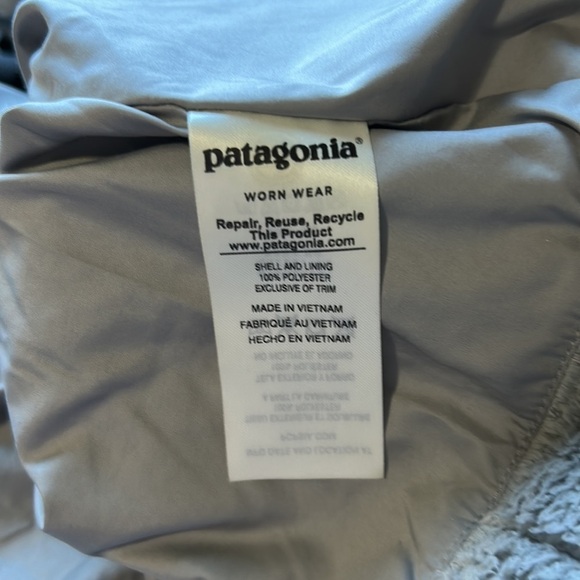 Patagonia Women's Los Gatos Vest Pebble Grey Fleece Teddy Full Zip Mock Neck S - Picture 10 of 13